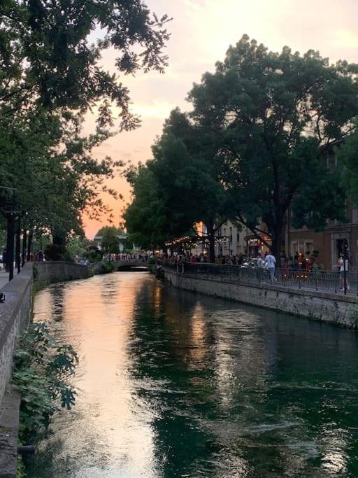 Ferienwohnung La Terrasse Du Pont Jullian Charme Et Calme Dans Le Coeur Historique LʼIsle-sur-la-Sorgue Exterior foto
